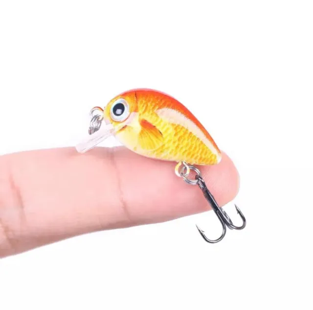 5 Micro Minnow Artificiali Trota Area Esche Artificiali Spinning Trota 3cm/1.6g 2