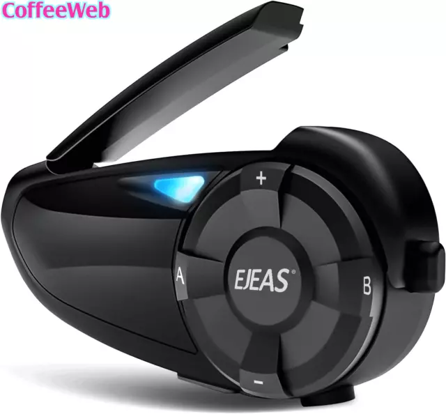 EJEAS Q7 Interfono Moto Bluetooth, Aggiornato Bluetooth 5.1 Sistema Di Comunicaz