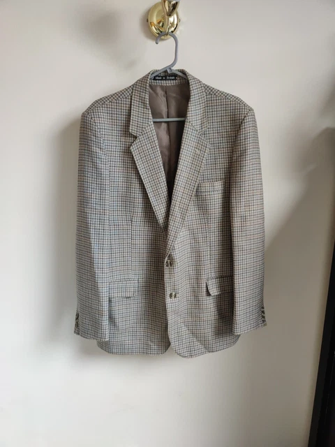 Giacca in tweed vintage Harbarry Of England da uomo circonferenza petto 42 R"" ottime condizioni check