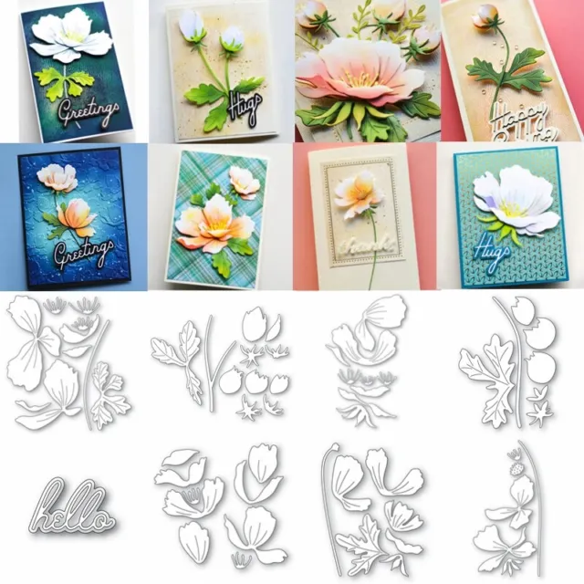 Flower bud Metal Cutting Dies Stencils For DIY Scrapbooking Embossing Craft Card