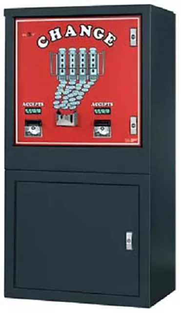 American Changer AC6000 Bill Changer Dual Hopper & Validator Floor Model