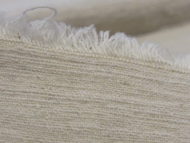 Vintage Japanese Heavy Weight Weave Woven Cotton Fabric 17" L #299A
