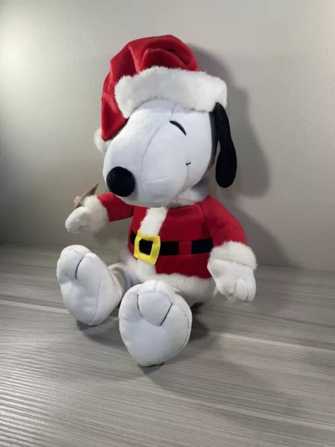 NWT 15" Hallmark Peanuts Collection Snoopy Santa Claus Suit Plush Christmas Toy