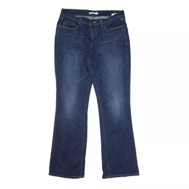 LEVI'S 515 Jeans Denim Blu Denim Regolare Bootcut Pietra Lavaggio W30 L32