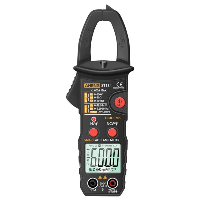 1 set misuratore morsetto professionale tester di tensione digitale amperometro elettrico