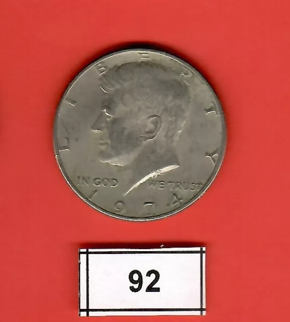 1/2 US-Dollar Münze Kennedy – CuNi / 1974 -P- / [92]