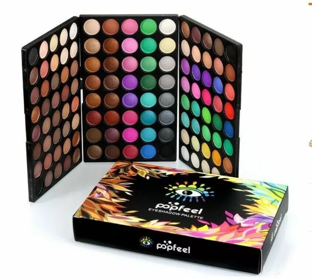 120 Farben Lidschatten Lidschatten Palette Make-up Make-up Kit Set Profi Box