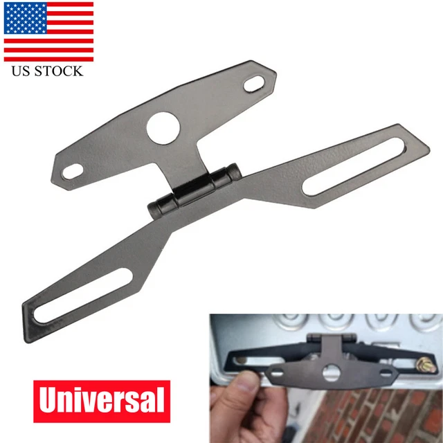 US Universal Motorcycle Tail Rear Light Mount Bracket License Plate Holder Frame