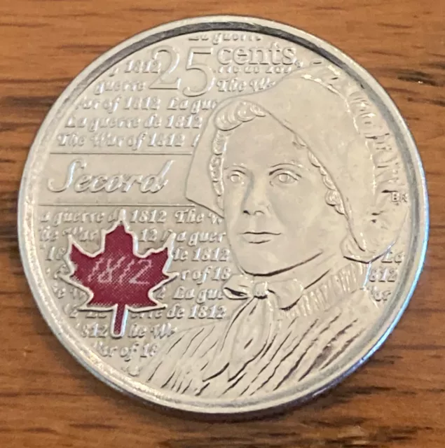 2013 Laura Secord Canada 25 cents quarter **75% off combined shipping**