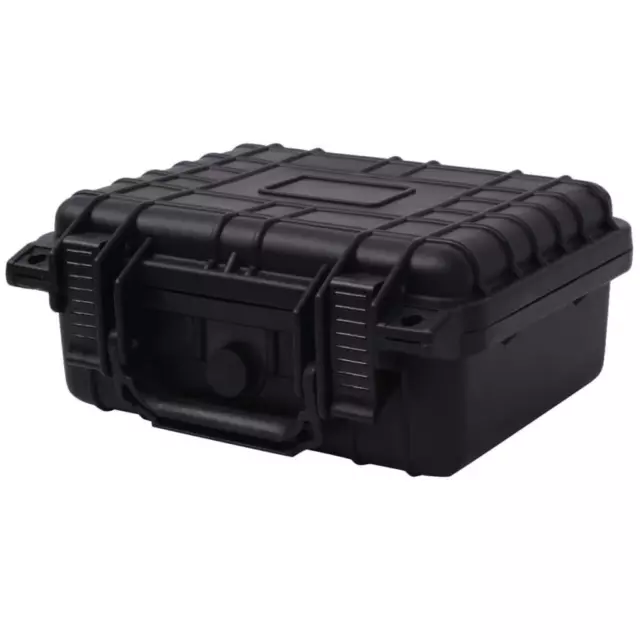 Black Protective Equipment Case Camera Tool Lens Travel Box - 27x24.6x12.4 cm