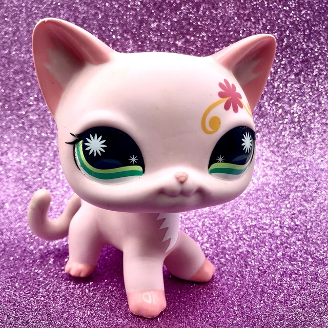 Figurine Littlest Pet Shop LPS Jumbo Chat Européen Rose - Hasbro