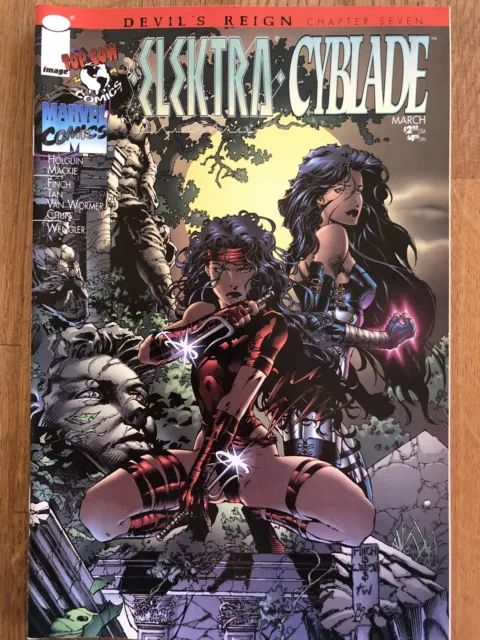 Elektra / Cyblade #1 Marvel/Image (Mar’97) Devils Reign Chapter 7