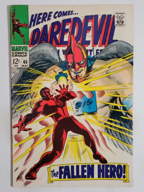 Daredevil #40 (F/Vf) 1968 Ani-Men Appearance! "The Fallen Hero!" Gene Colan Art