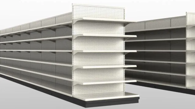 Grocery Store Shelving Special - Gondola Retail (8) rows each 40 feet long +more