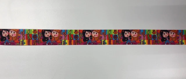 Amis, filles, écoles ruban Grosgrain 5 yards cheveux arcs artisanat 2