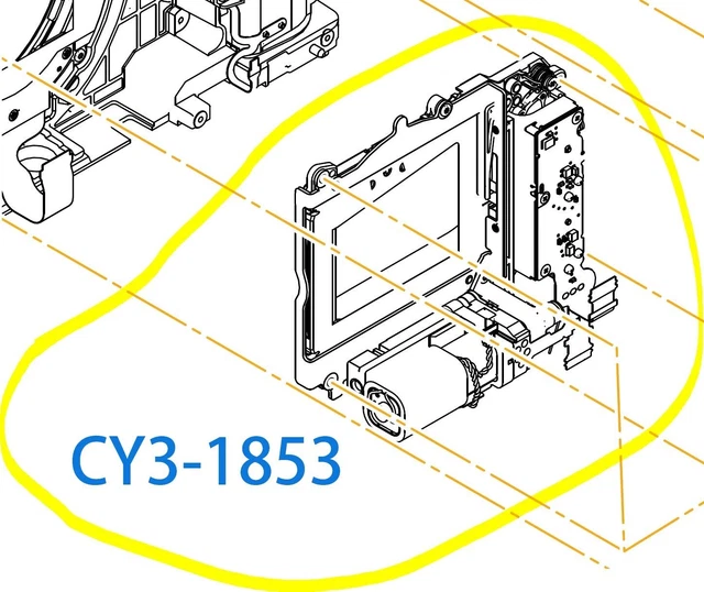 New Canon EOS R, EOS-R Shutter Ass'y Parts CY3-1853