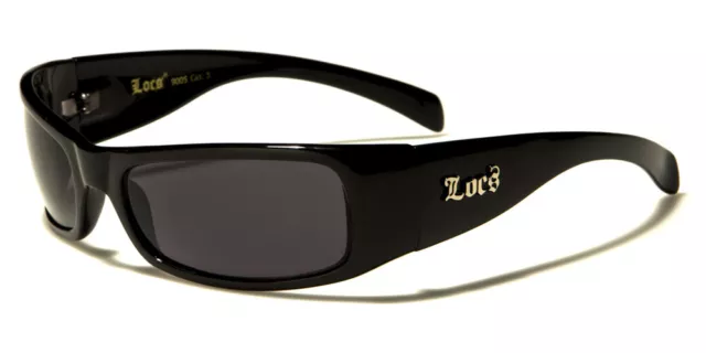 Locs Herren Damen Brille schwarz verspiegelte Farbtöne Sonnenbrille UV400 Sport 9005 9006