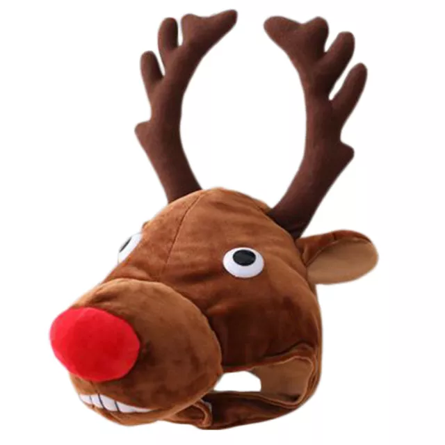 1PC Novelty Christmas Hat Hat Elk Head Shape Festive Performance Hat Costume