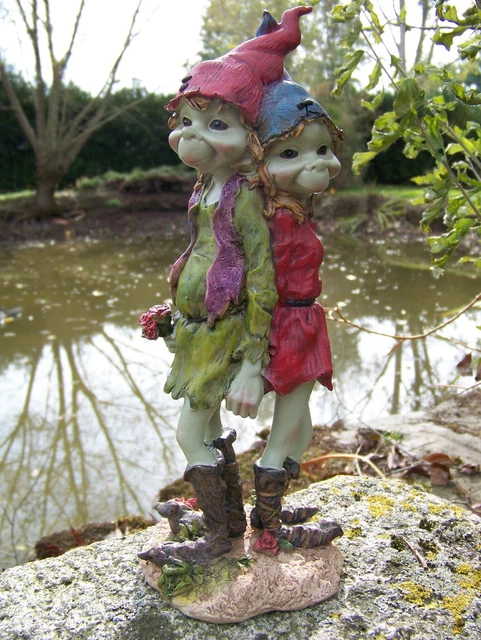 Nain de Jardin, 7 Pièces Gnomes Figurine, Résine Miniature Statue