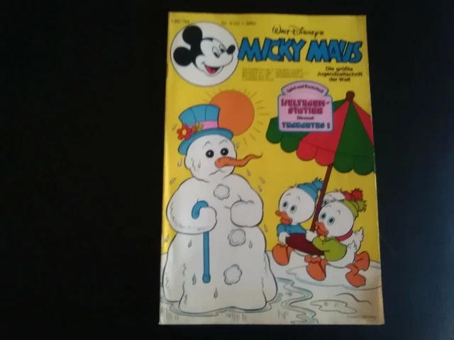 Micky Maus Nr. 4 / 22.01.1980 mit Beilage und Schnipp / sehr guter Zustand 
