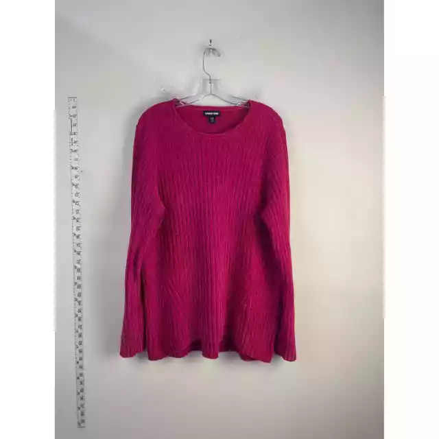 Lands End Pink Tall Womens Pullover Sweater L