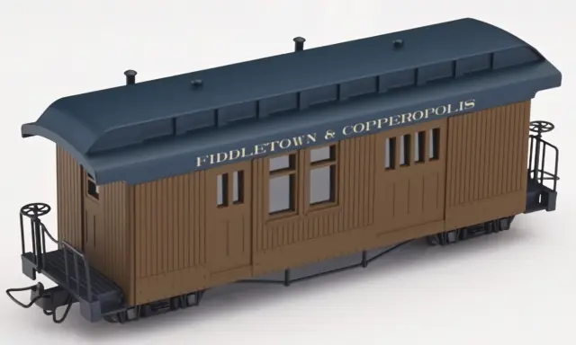 009 Scale MinitrainS 5162 Fiddletown & Copperopolis Baggage Car F&C Lettered OO9