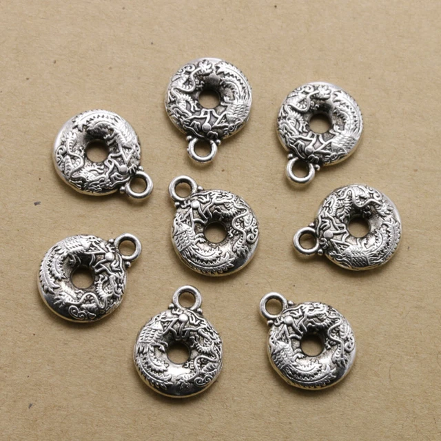 20 Stück Alloy Peace Buckle Anhänger Charms DIY Schmuck Herstellung Zubehör für 2