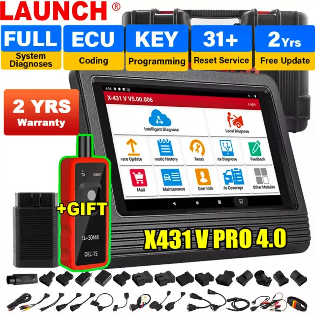 Launch X431 Pro V5.0, Latest OBD2 Scanner with Full Brands Coverage