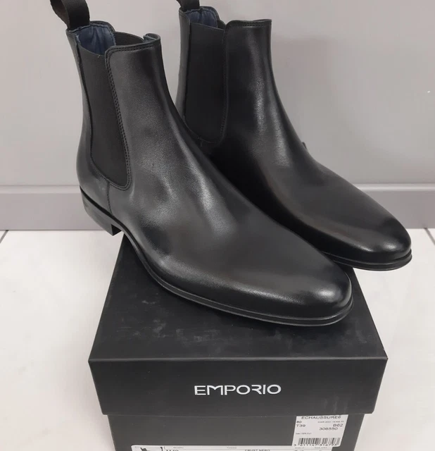 Chaussures De Ville Boots Emporio En Cuir Neuves pointure 40