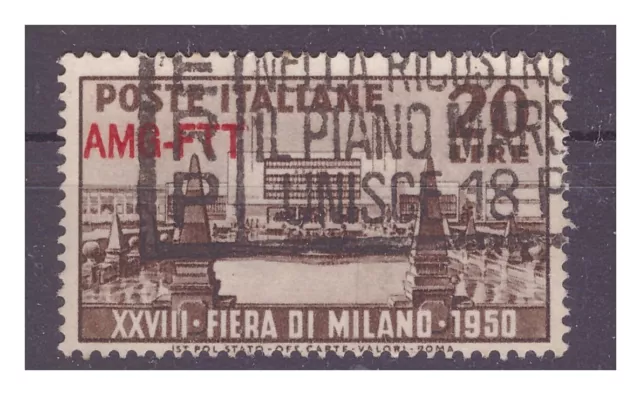 Trieste A - 1950 Fiera Di Milano Usato