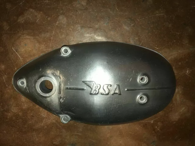 BSA Bantam D7 usato OEM RH coperchio motore, lucido