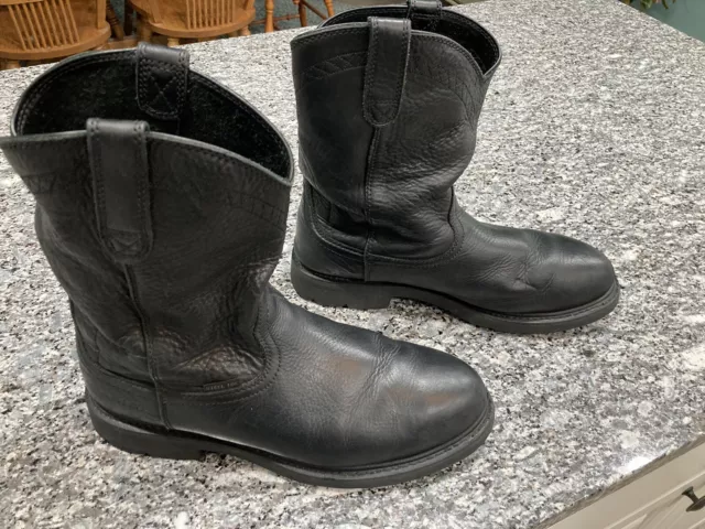 ARIAT® MEN'S SIERRA Steel Toe Black Work Boots 10021473 Size 12 D. Nice ...