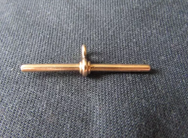 T Bar 9CT Rose Gold C1930s 375    (3333- Y4J))