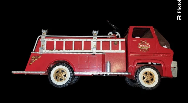 Vintage Red TONKA FireTruck Toy TFD Fire Engine Mound, Minn Truck Original Truck