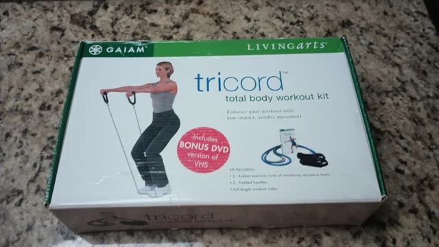 NEW GAIAM TRICORD Total Body Workout DVD Resistance Bands x3 Cardio Pilates 9.99 PicClick