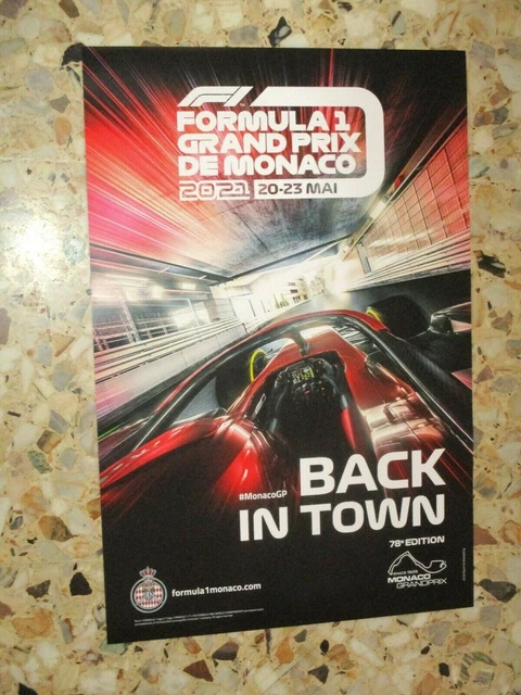 AFFICHE OFFICIELLE GRAND Prix F1 De Monaco 2015 EUR 40,00 - IT