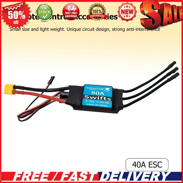 Motore spazzolato 540 e ESC 360A con spina a T
