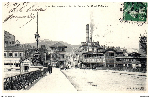 92 SURESNES - Sur le pont - Mont Valerien PAST/6623