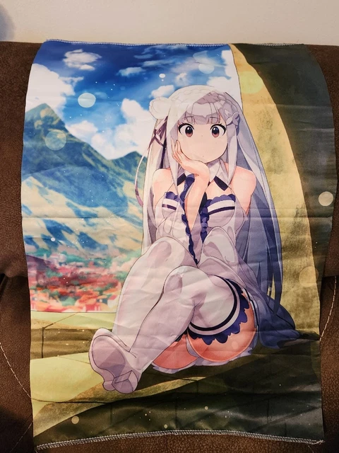 Emilia Re:Zero Otaku Box Anime Manga Scroll Poster Banner!