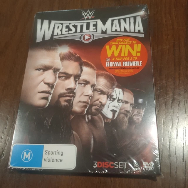 WWE - Wrestle Mania XXXI (DVD, 2015, 3-Disc Set) Region 4 NTSC  31 Brock Lesnar