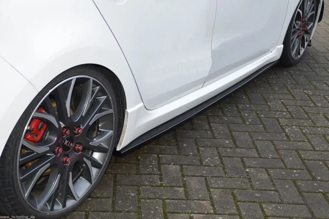 Black Gloss Side skirts addons / diffusers For VW UP GTI 2017+ v1