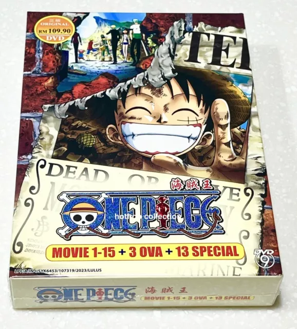 One Piece Collection (Movie 1-15 + 3 OVA + 13 Special) ~ All Region ~ Anime DVD