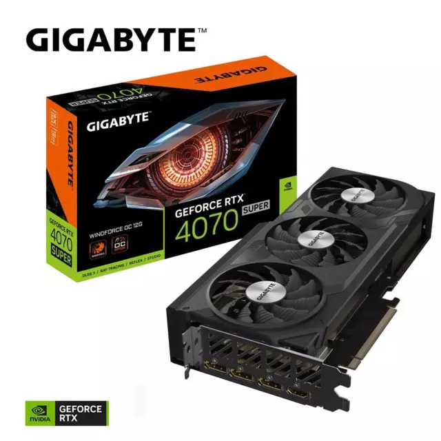 Gigabyte GeForce RTX 4070 SUPER WINDFORCE OC 12GB GDDR6X Graphics Video Card