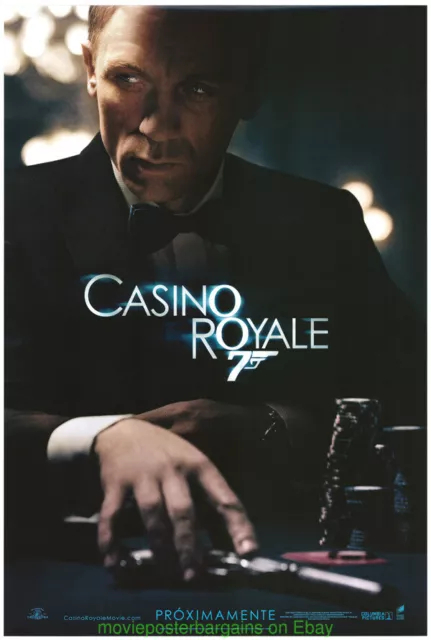 Casino Royale Movie Poster Advance Ds + Ultra Rare James Bond Bonus Daniel Craig