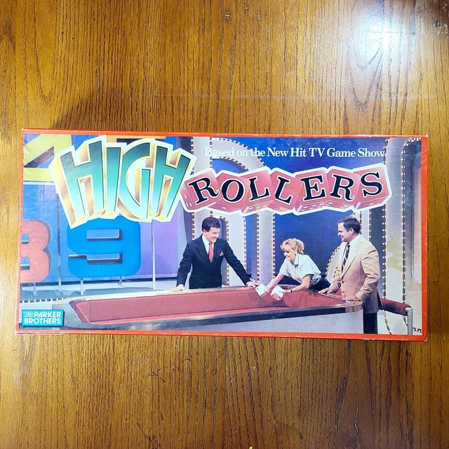 VINTAGE 1988 PARKER Brothers Highrollers TV Board Game Complete 16.