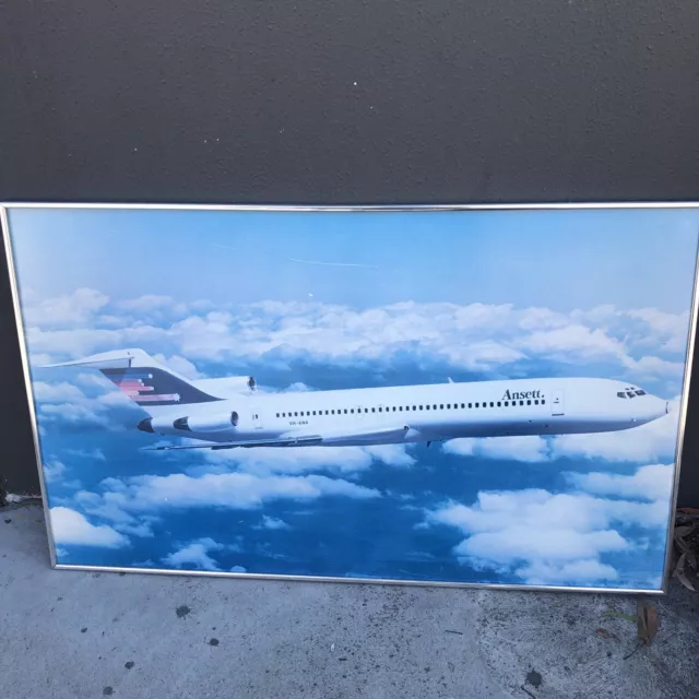 Ansett Airways Framed Poster Boeing 727