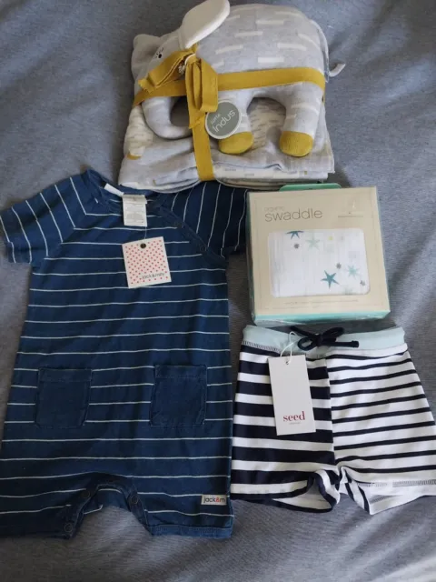 BNWT Baby gift set Seed, Little Indus, Aden and Anais, Jack and Milly