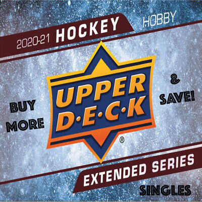 2020-2021 Upper Deck Extended Series Hockey #501-700 You Pick! Buy More & Save!