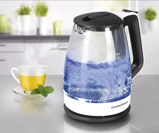 GOURMETmaxx Wasserkocher Glas 1,7 l Füllmenge