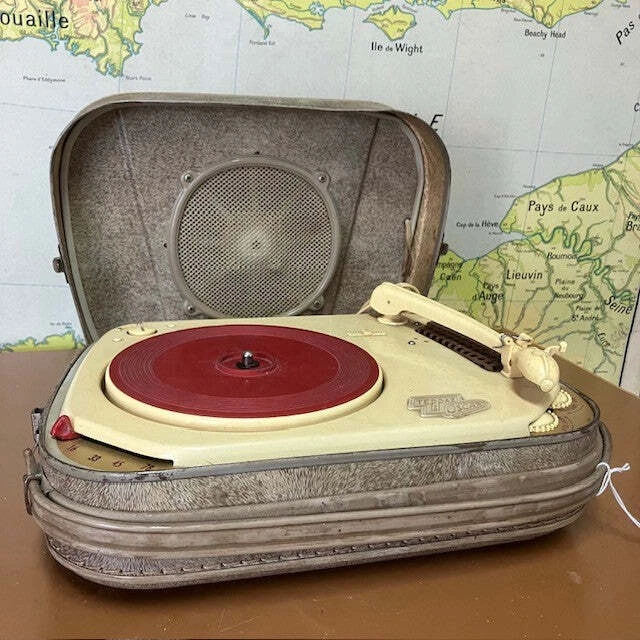 Tourne-Disque Rétro, Haut-Parleur Bluetooth Rétro, Platine Portable